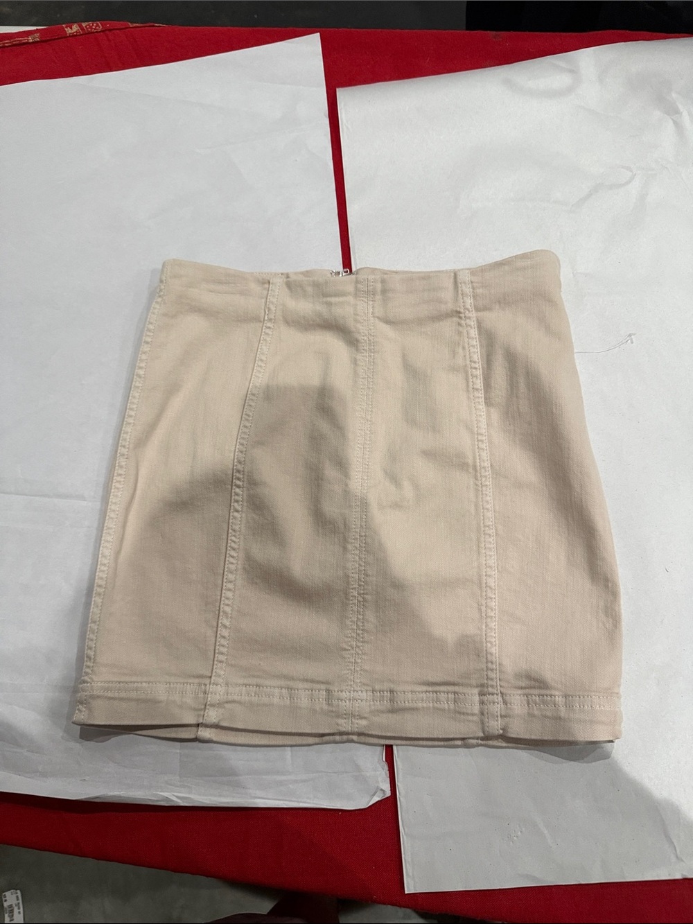 Free people Women's Mini Skirt - Neutral tan to blush Pencil Style